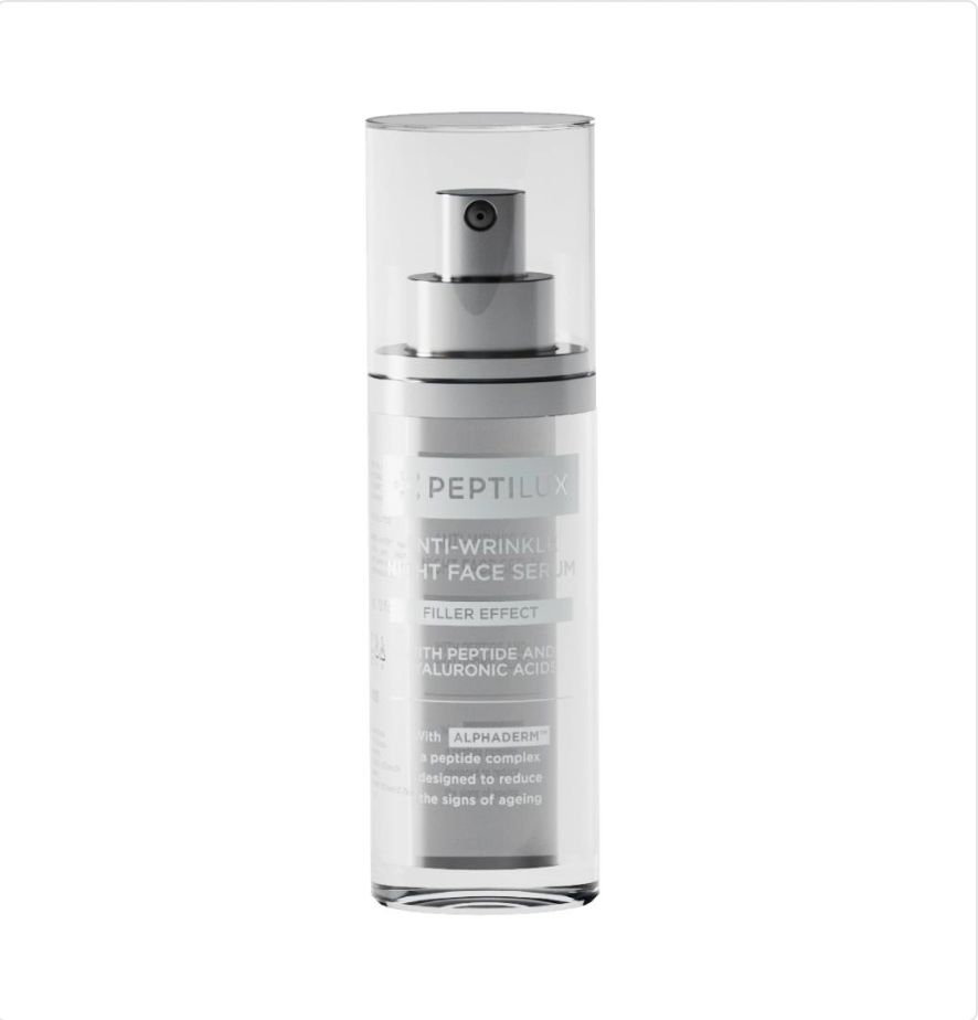 Peptilux - Night anti-wrinkle 'filler effect' facial serum with ALPHADERM™ - 30 ml